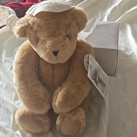 NWT '84 Jewish Bear jointed RAREFIND collectible Vermont TeddyBear Co - Picture 1 of 13